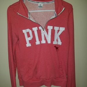 PINK VS Quarter Zip Pullover Size Small